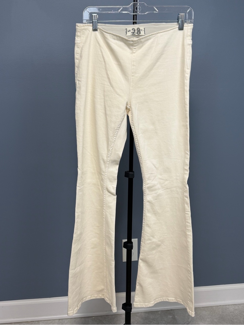Free People Cream Boot Cut Pants